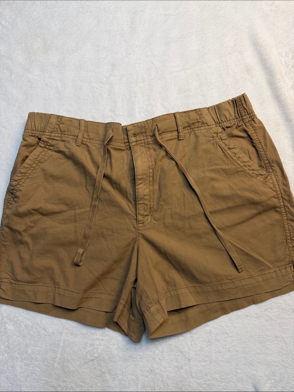 Sonoma Women's High-Waist Drawstring Shorts in Brown